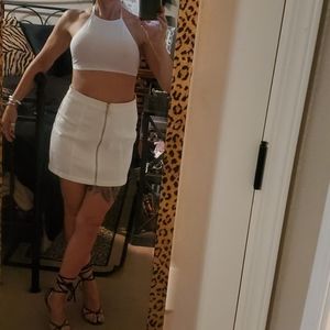 AYJA Designs Light T-Shirt Halter top Sixe XS .